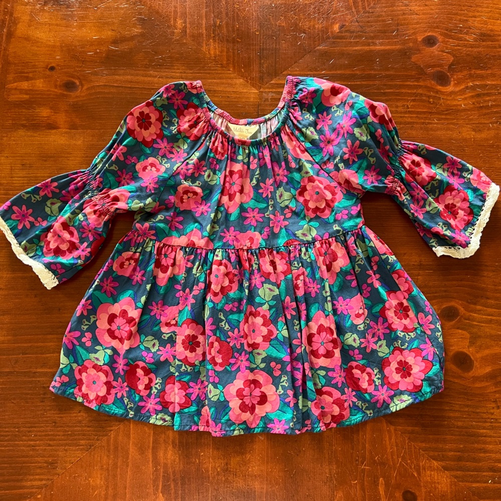 Charming Floral Matilda Jane Top - Girls - Size 6 - EUC